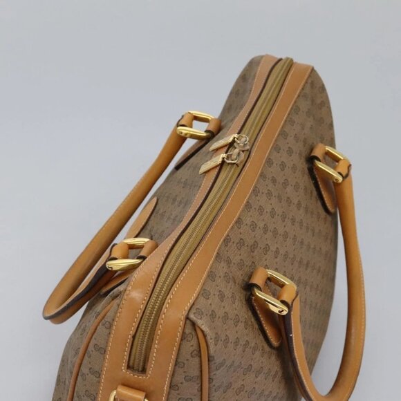 GUCCI Micro GG Supreme Hand Bag PVC 2way Beige Gold 002 123 0033 Auth 118246 - Picture 7 of 16